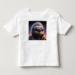 Sloth Cyberpunk Toddler T-Shirt