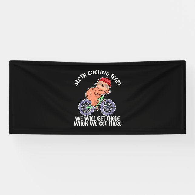 Sloth Cycling Team Banner (Horizontal)