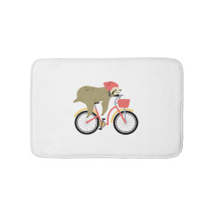 Sloth Cycling Team Bath Mat