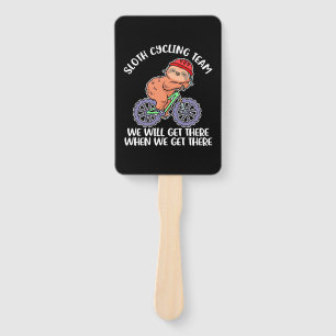 Sloth Cycling Team Hand Fan