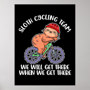 Sloth Cycling Team Poster