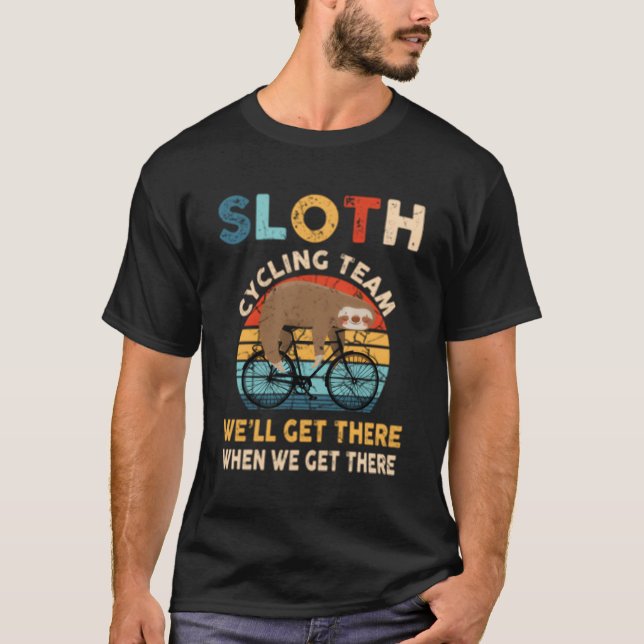 Sloth Cycling Team T-Shirt (Front)
