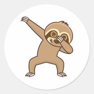 Sloth dabbing Sticker