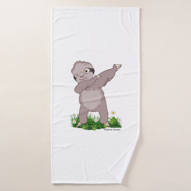 Sloth Dabs  Bath Towel (Bath Towel)