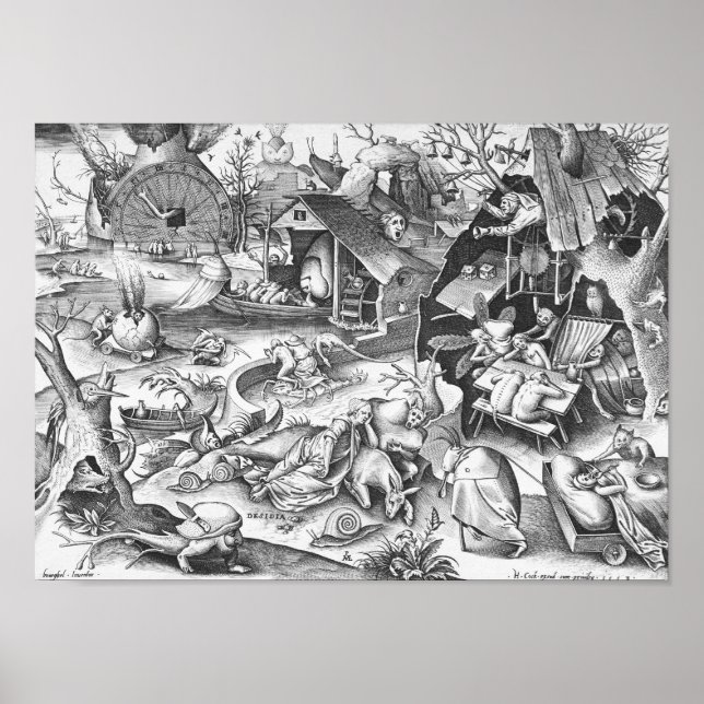 Sloth (Desidia), The Seven Deadly Sins Poster (Front)