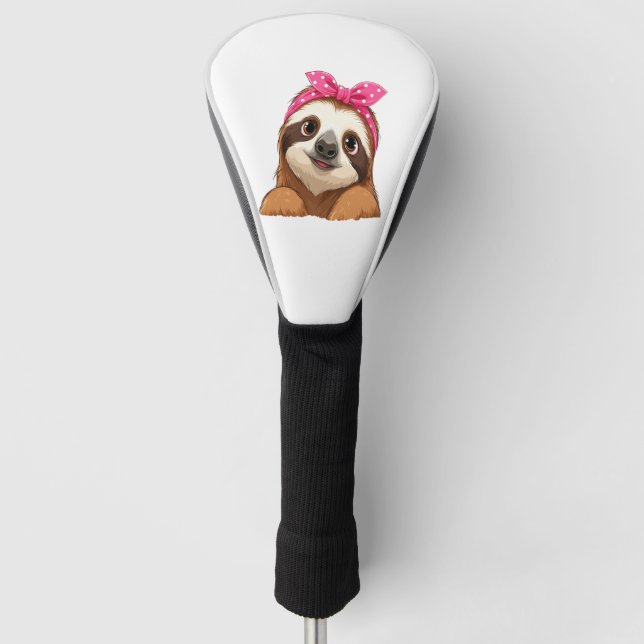 Sloth  Design Sloth Golf Head Cover (Front)