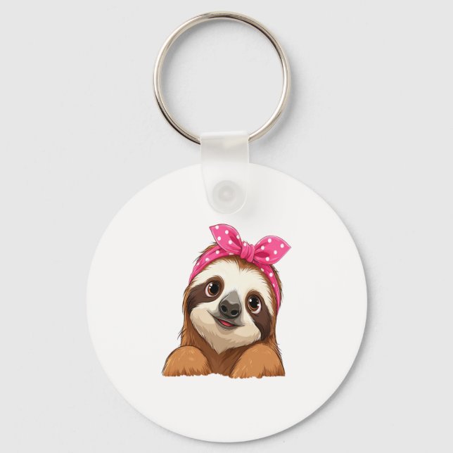 Sloth  Design Sloth Key Ring (Front)