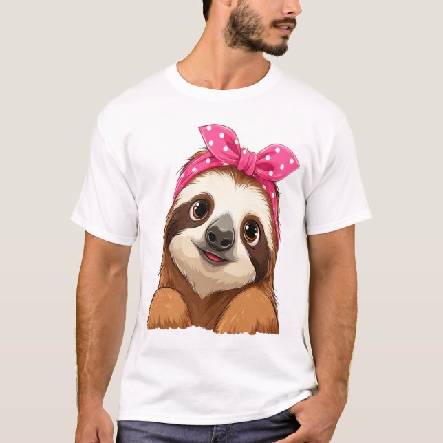 Sloth  Design Sloth T-Shirt (Front)
