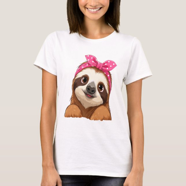 Sloth  Design Sloth T-Shirt (Front)