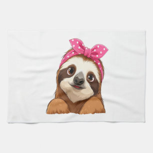Sloth  Design Sloth Tea Towel