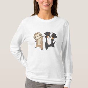 Sloth Dog Bernese Mountain Dog Cute Animals T-Shirt