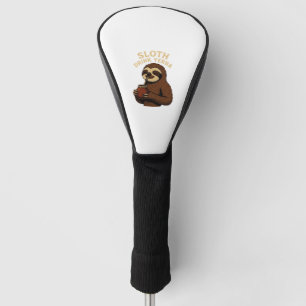 Sloth Drink Yerba � Funny Retro Vintage Sloth with Golf Head Cover