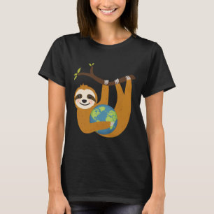 Sloth Earth Day Save The Earth Our Planet Love Mot T-Shirt