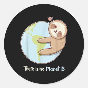 Sloth Earth World Environmental Protection Climate Classic Round Sticker