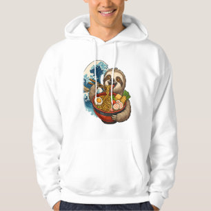 Sloth Eating Japanese Ramen Hoodie