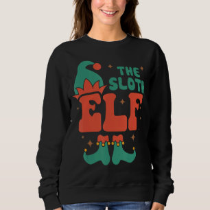 Sloth Elf Family Matching Christmas Pjs Funny Sweatshirt