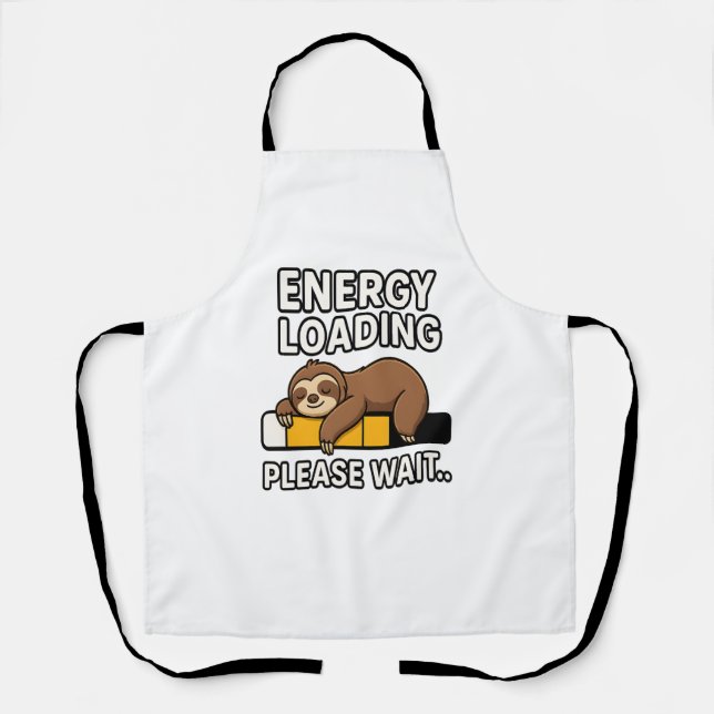Sloth Energy Saving Mood Apron (Front)