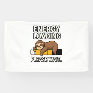 Sloth Energy Saving Mood Banner