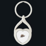 Sloth Etched Art Retro Nature Tee (2) Key Ring<br><div class="desc">Sloth Etched Art Retro Nature Tee (2)</div>