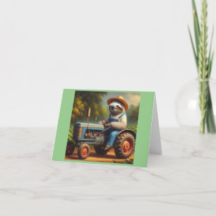 Sloth Farmer Card