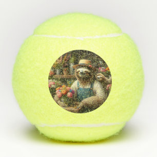 Sloth Florist Tennis Balls
