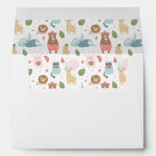Sloth & Friends Pattern Envelope