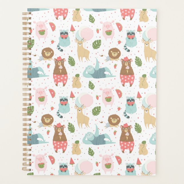 Sloth & Friends Pattern Planner (Front)