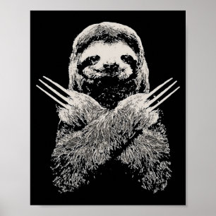 Sloth Funny Costume Gift For Lazy S  Poster