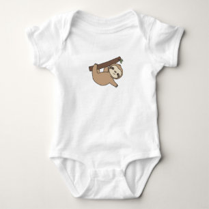 Sloth Funny Relaxed Cute Animals For Kids Baby Bodysuit