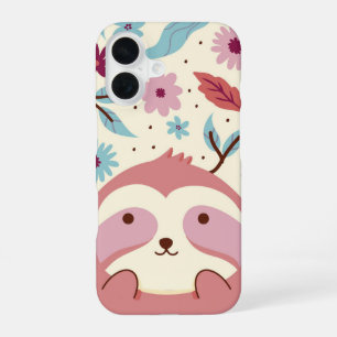 Sloth Garden Peaceful Jungle iPhone 16 Case