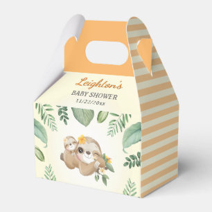 Sloth Gender Neutral Baby Shower Sprinkle Guest Favour Box