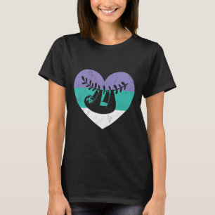 Sloth Gift For Women Amp Girls Retro Cute T-Shirt