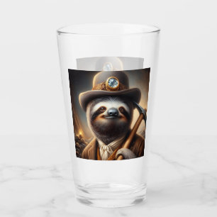 Sloth Gold Miner Glass