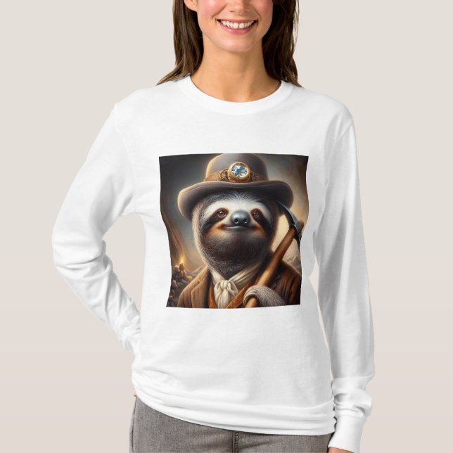 Sloth Gold Miner T-Shirt (Front)