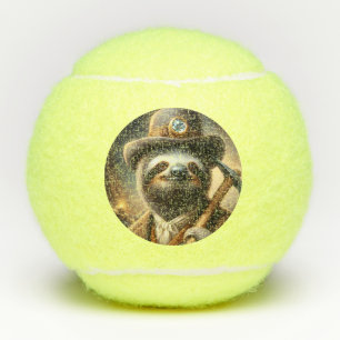 Sloth Gold Miner Tennis Balls
