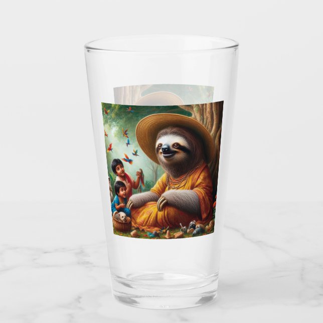 Sloth Grandma Glass (Front)