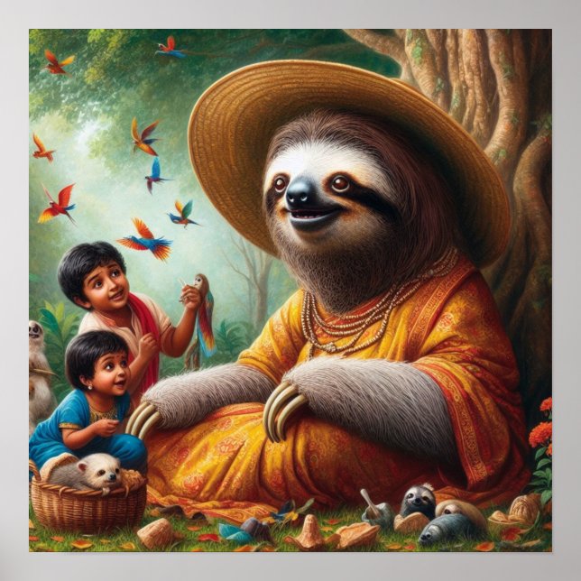 Sloth Grandma Poster (Front)