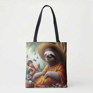 Sloth Grandma Tote Bag