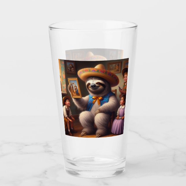 Sloth Grandpa Glass (Front)