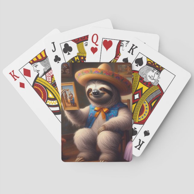 Sloth Grandpa Playing Cards (Back)