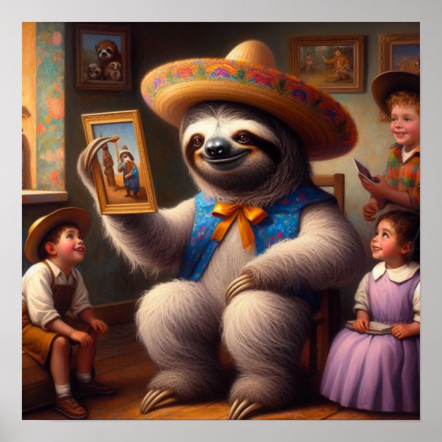 Sloth Grandpa Poster (Front)