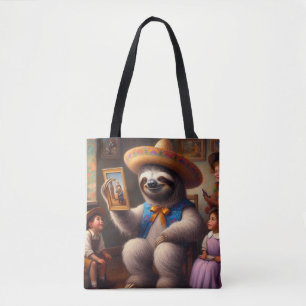Sloth Grandpa Tote Bag