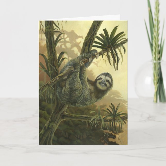 Sloth Greeting Card (Front)