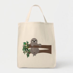 Sloth Grocery Tote Bag