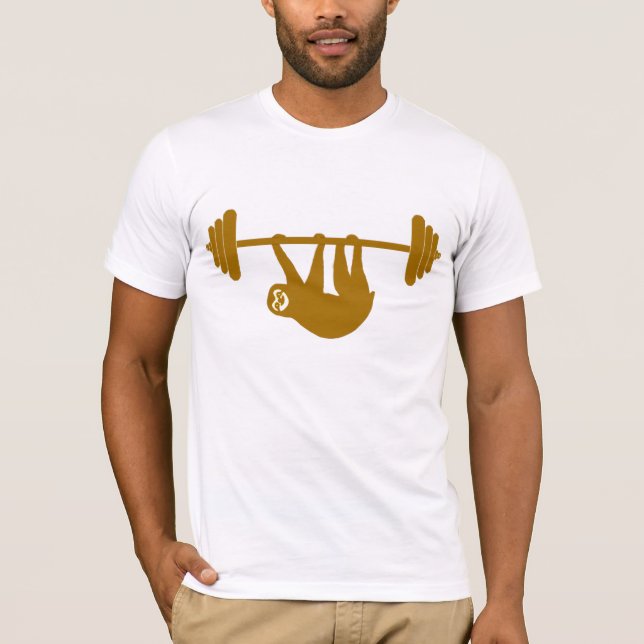 Sloth Gym tee (Gold) (Front)