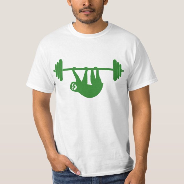Sloth Gym tee (Green) (Front)