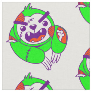 sloth halloween animal zombie creepy fabric