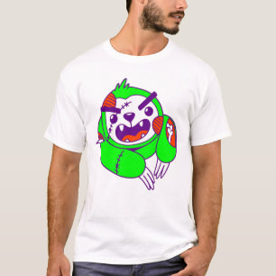 sloth halloween animal zombie creepy T-Shirt
