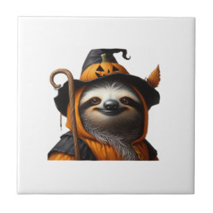 Sloth Halloween Classic T-Shirt Ceramic Tile