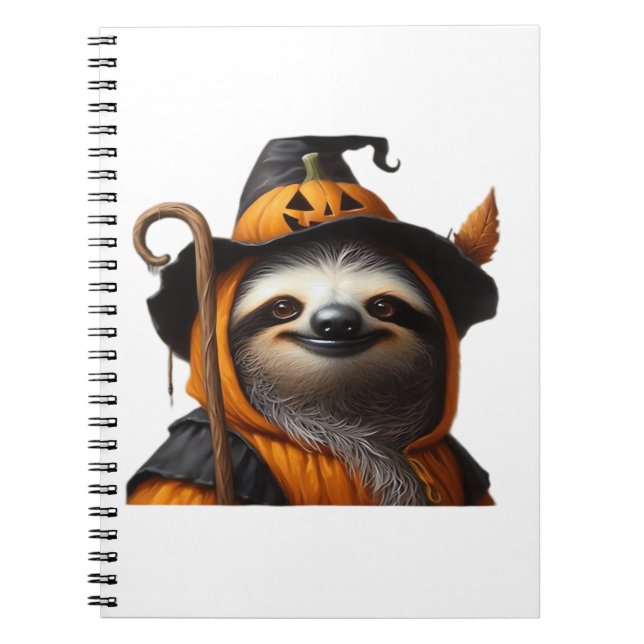 Sloth Halloween Classic T-Shirt Notebook (Front)